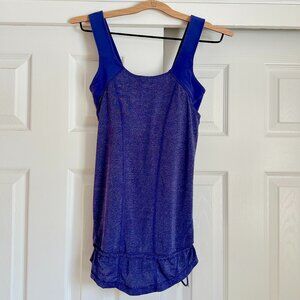 Lululemon Royal Blue Cinched Waist Workout Tank Top